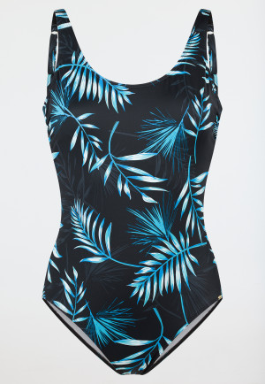 Maillot de bain jersey recyclé palmier multicolore - Aqua